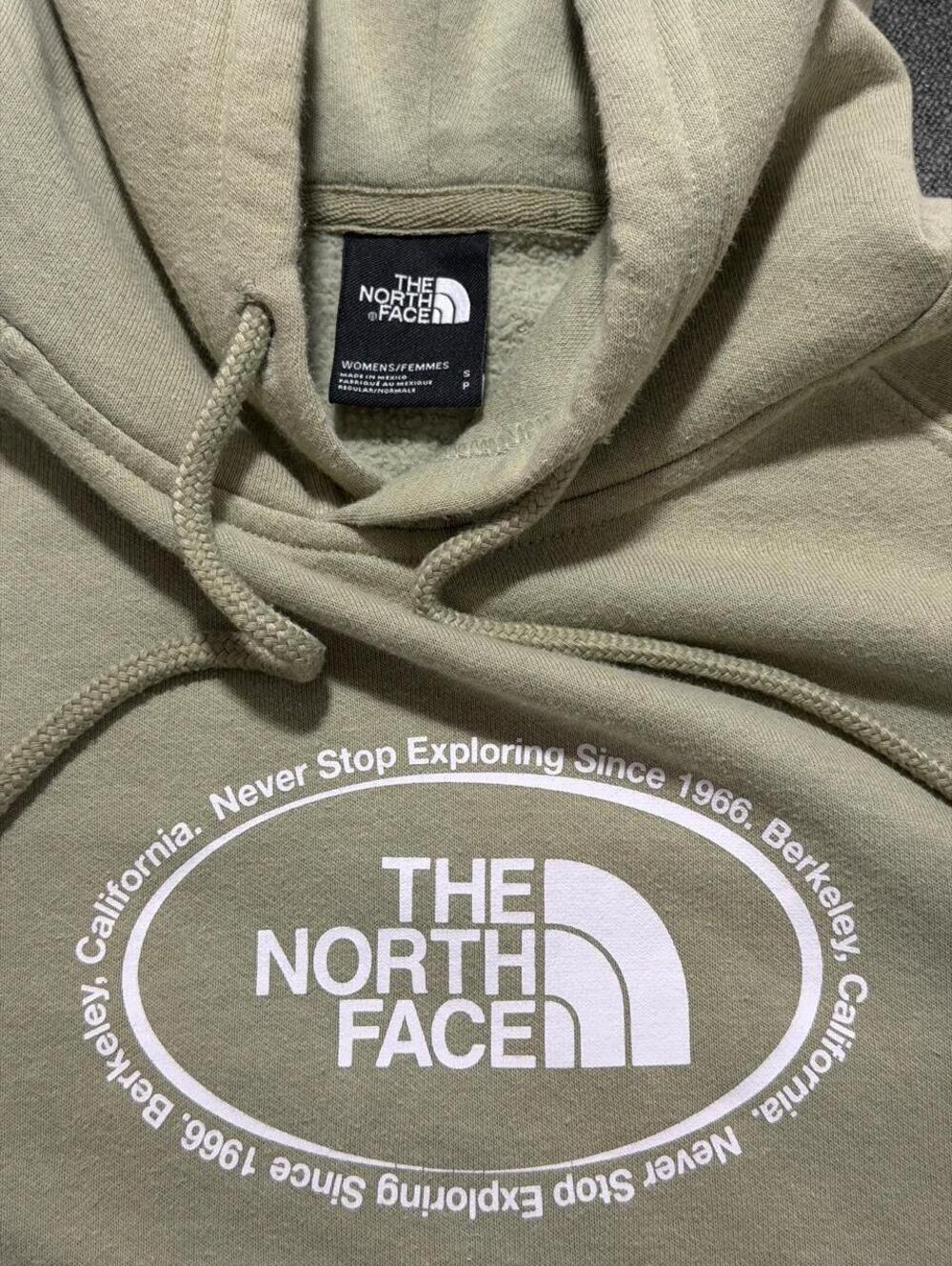 The North Face Women’s Sage Green Logo Pullover Hoodie Small - Picture 4 of 8